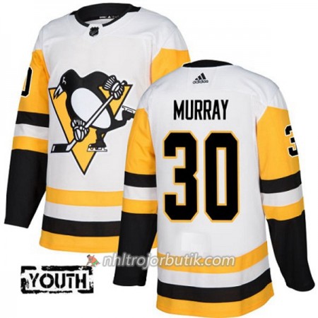 Barn Ishockey Pittsburgh Penguins Tröja Matt Murray 30 Adidas 2017-2018 Vit Authentic